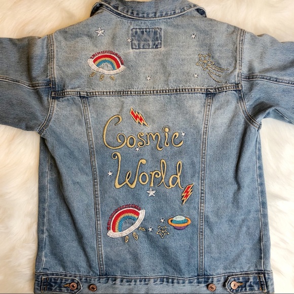 Forever 21 Jackets & Blazers - Forever 21 Cosmic World Denim Jacket